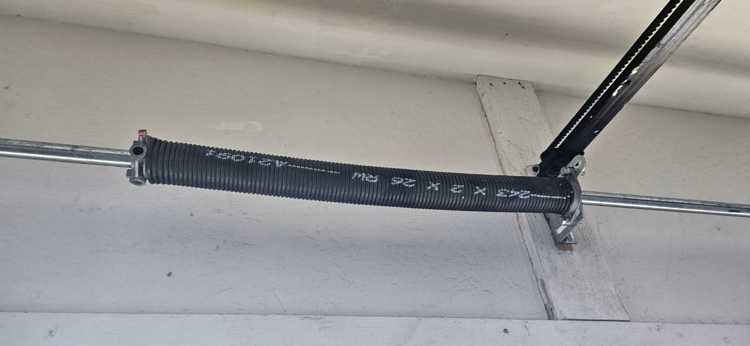Commercial garage door spring repair project in Phoenix